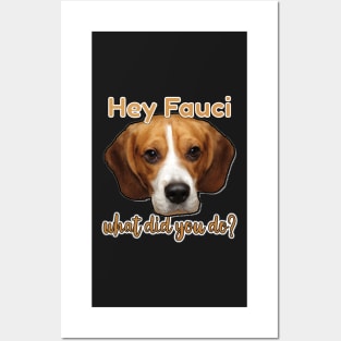 ARREST FAUCI FREE ALL THE LAB BEAGLE PUPPIES Posters and Art